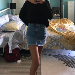 Brandy Melville Short Jean Skirt